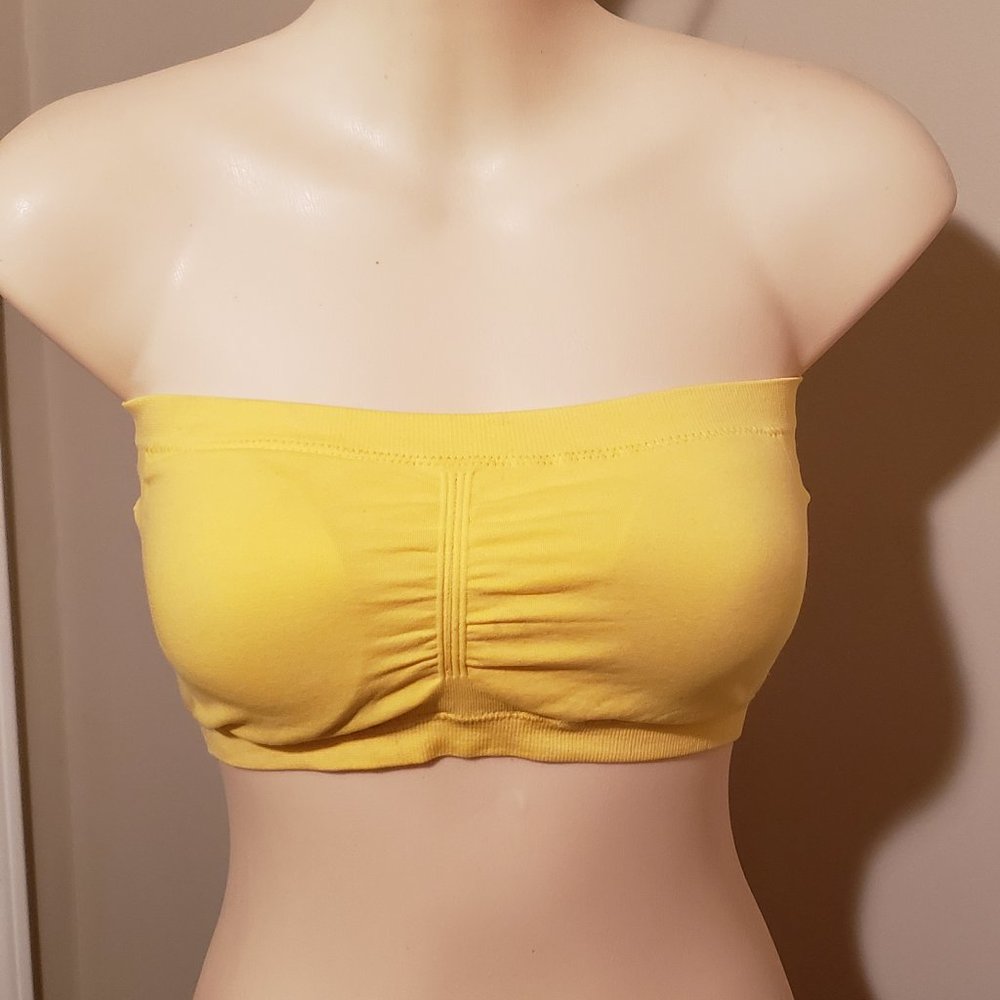 Nice Yellow Tube top with cups